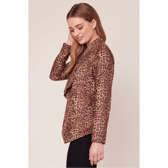 BB DAKOTA Animal print faux-suede Jacket Sz L - Picture 9 of 17